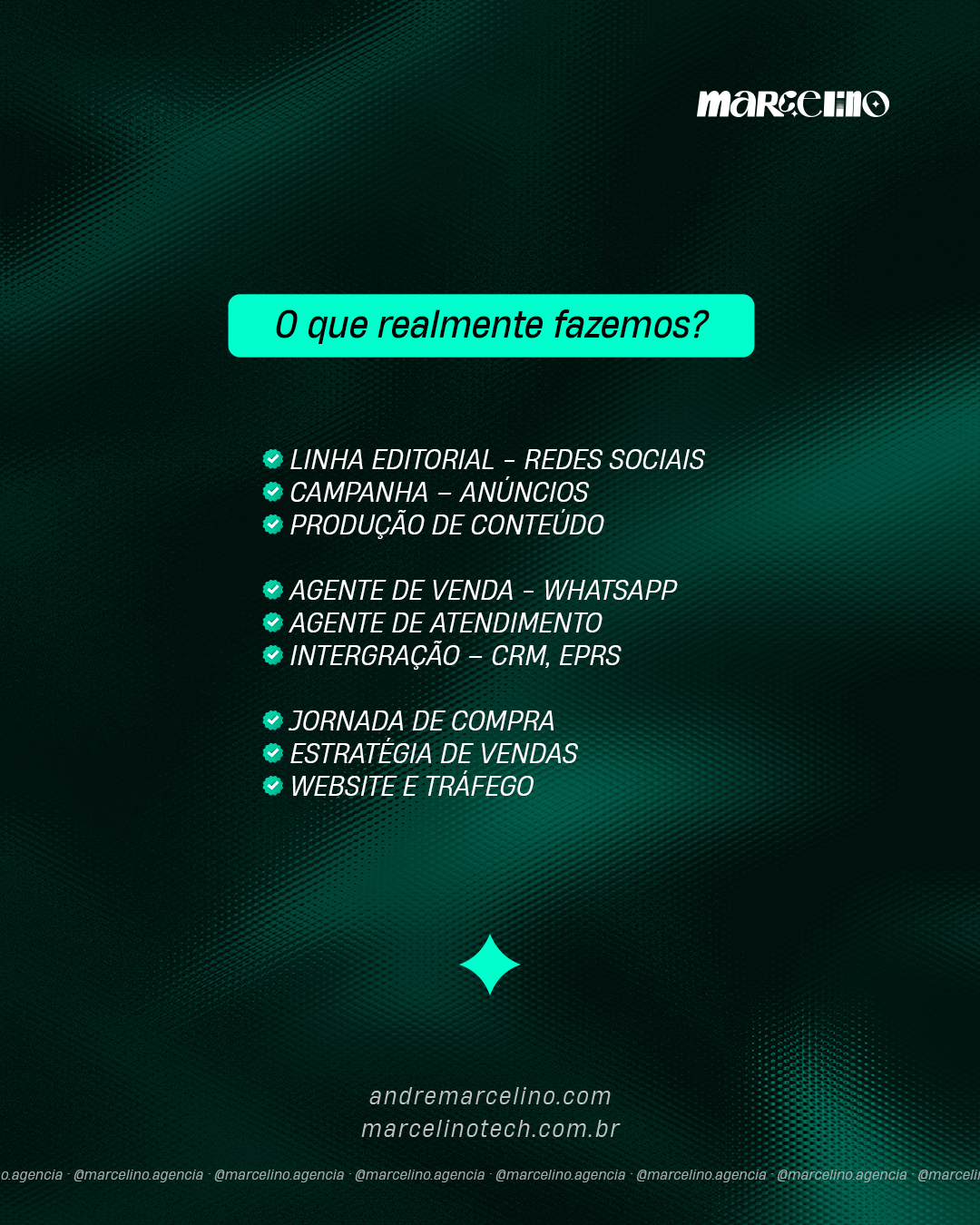 MARCELINO | AGÊNCIA DE MARKETING, AUTOMAÇÃO IA E VENDAS
